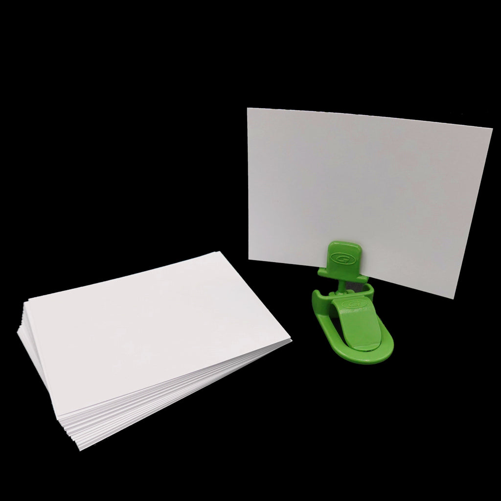 cartellini prezzo negozio bianchi compatibili con pinze portaprezzo