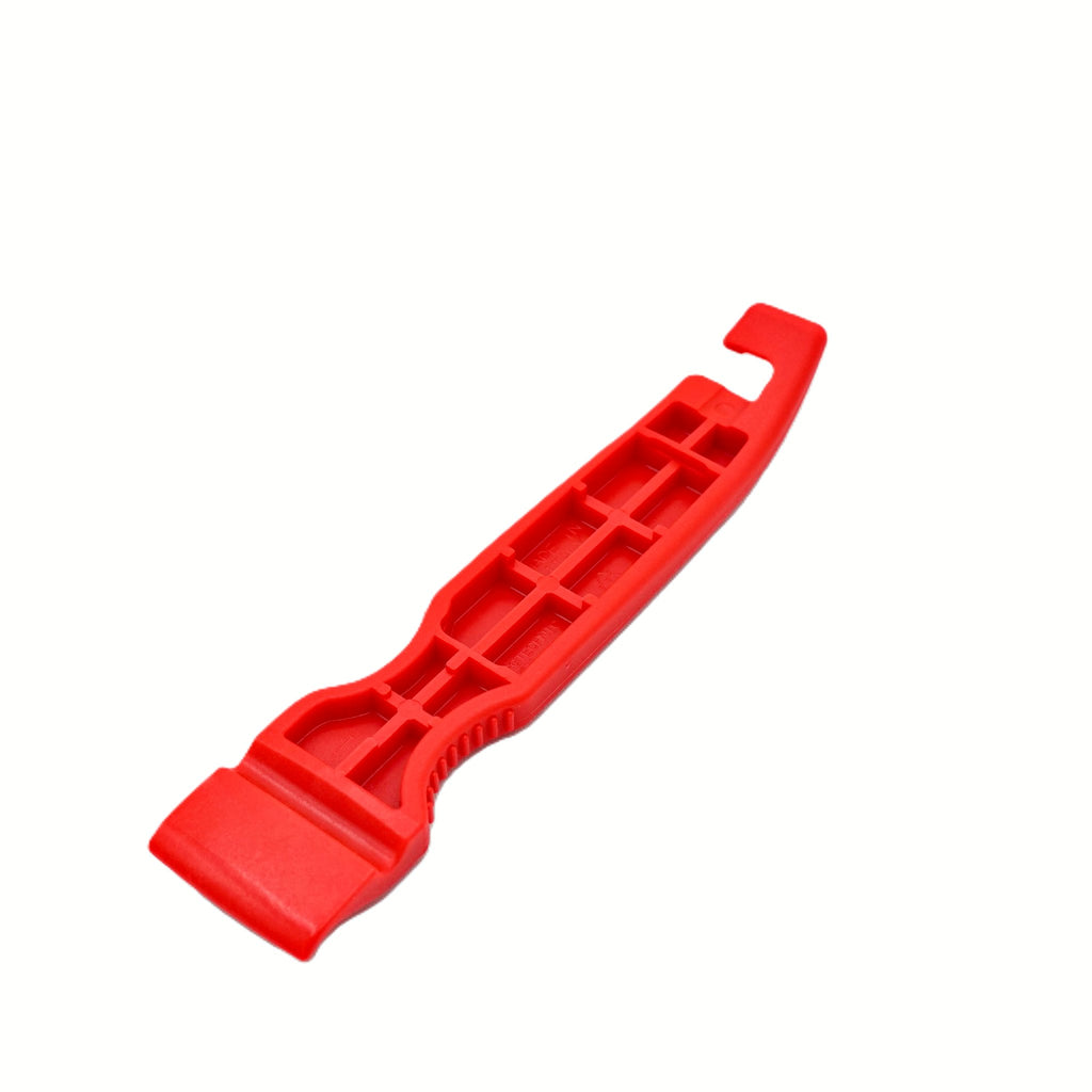 lato posteriore leva levagomme con dettaglio aggancio per raggi