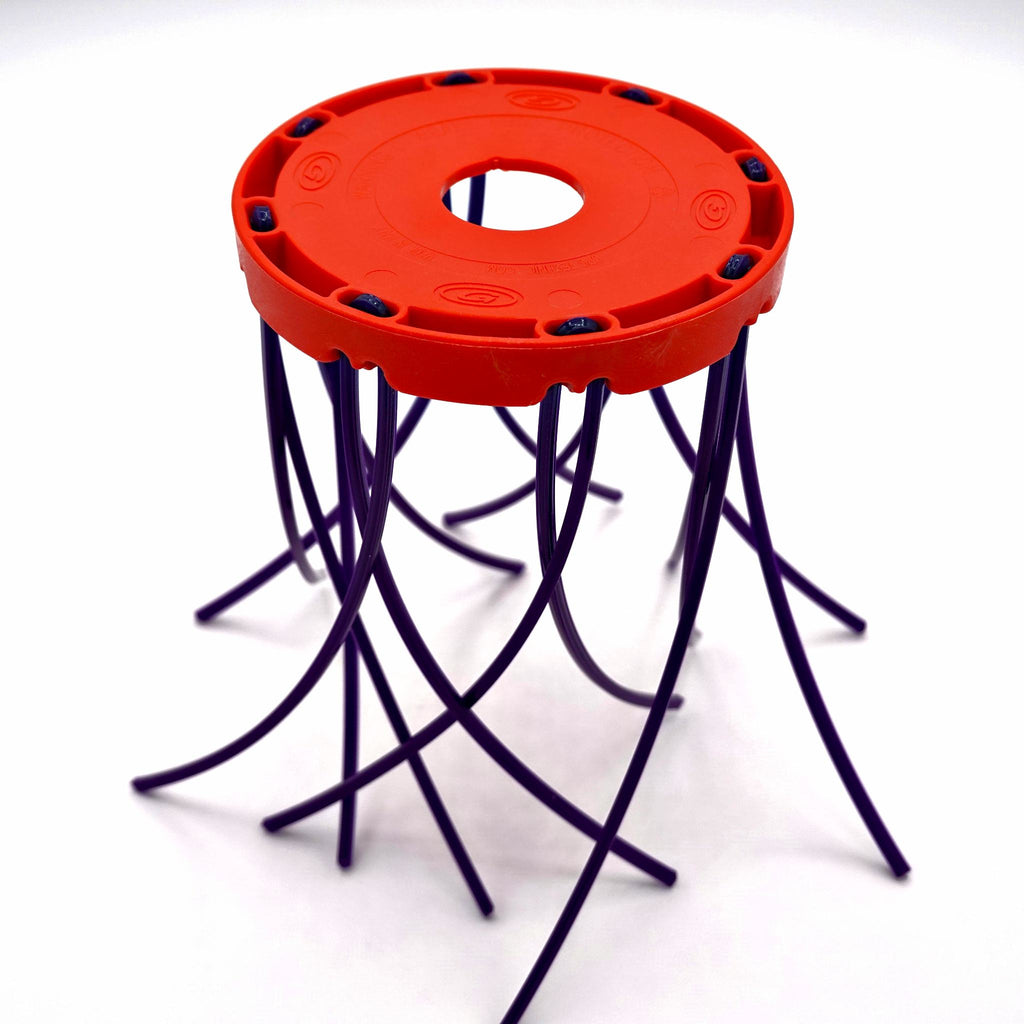 dettaglio fili montati sulla testina multifilo per decespugliatore